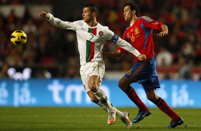 Portugal le da un repaso a una España gris. Portugal 4-0 España